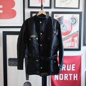 NWT Barbour INTL Original Waxed Motorcycle Jacket *Steve McQueen*